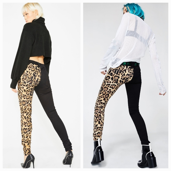 TRIPP NYC Split Leg Leopard Pants | Size 28 - Picture 3 of 11